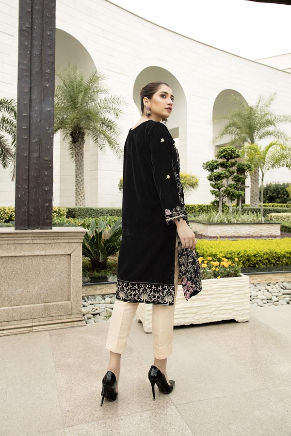 Betul - Embroidered Velvet Un-Stitched (2 Piece)