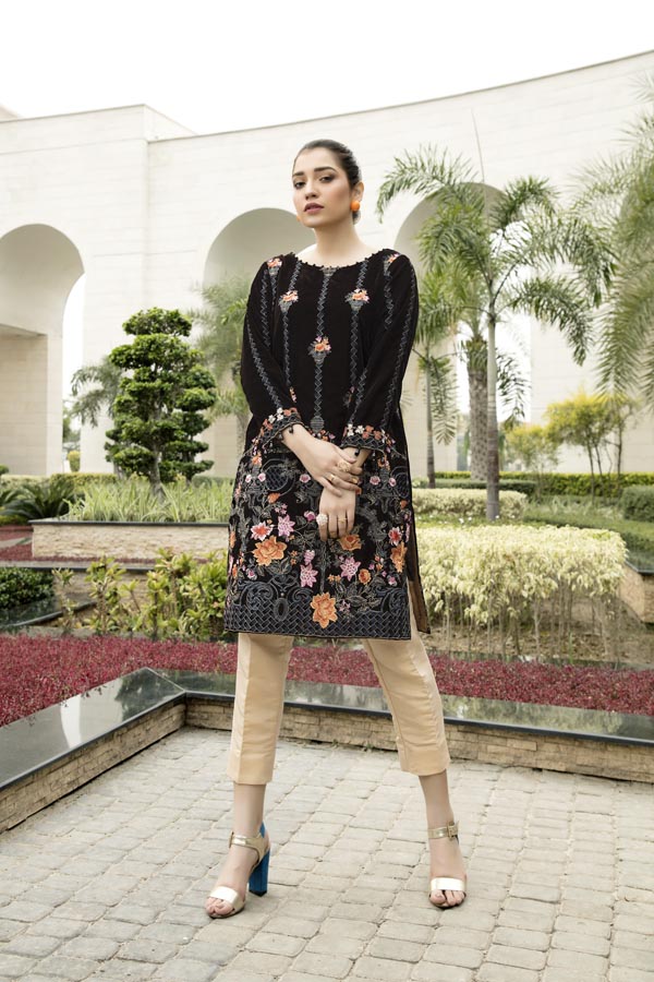 Beren - Embroidered Velvet Un-Stitched (2 Piece)