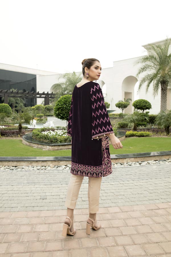 Belinay - Embroidered Velvet Un-Stitched (2 Piece)
