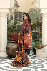 Chewin - Digital Printed & Embroidered Lawn 3PC