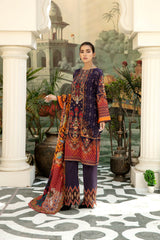 Ethnic Charm - Digital Printed & Embroidered Lawn 3PC