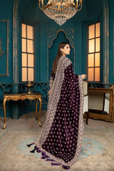 Daylily - Embroidered Velvet 3 piece