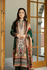 Bitter Finc - Digital Printed And Embroidered Lawn 3PC