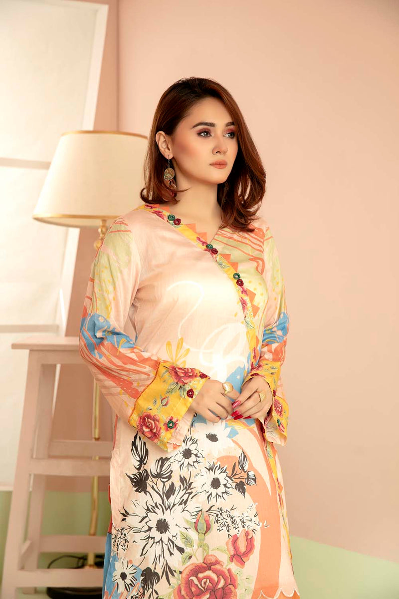 Cotlin - Printed Stitch Kurti