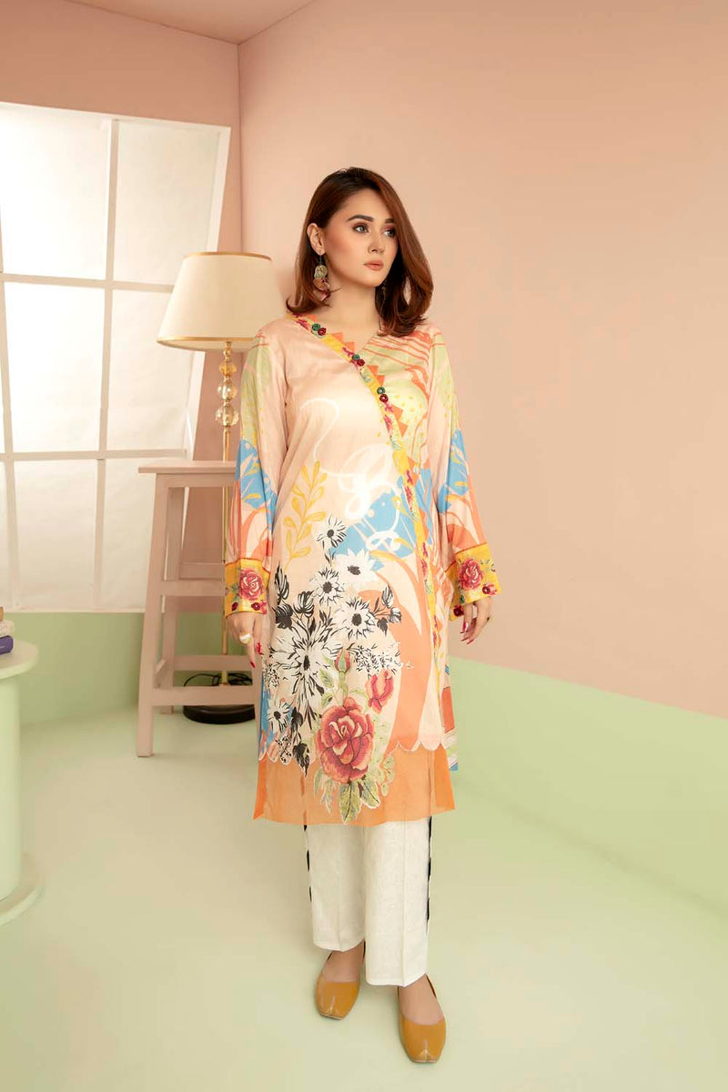 Cotlin - Printed Stitch Kurti