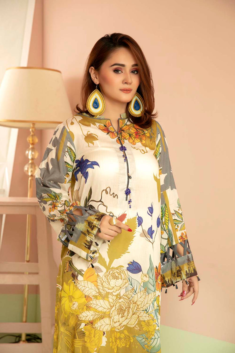 Flowery Quil - Printed Stitch Kurti
