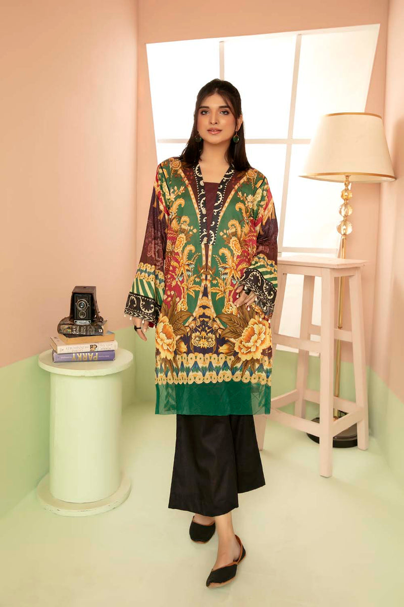 Pelleted - Printed Stitch Kurti