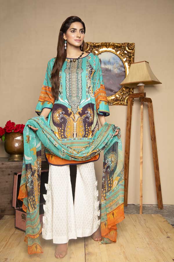 1 Piece – Embroidered Lawn