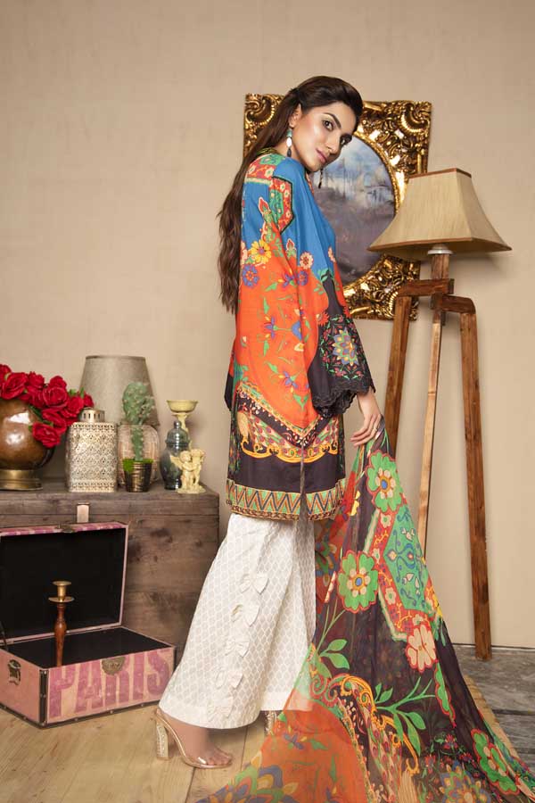 1 Piece – Embroidered Lawn