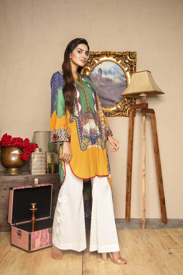 1 Piece – Embroidered Lawn