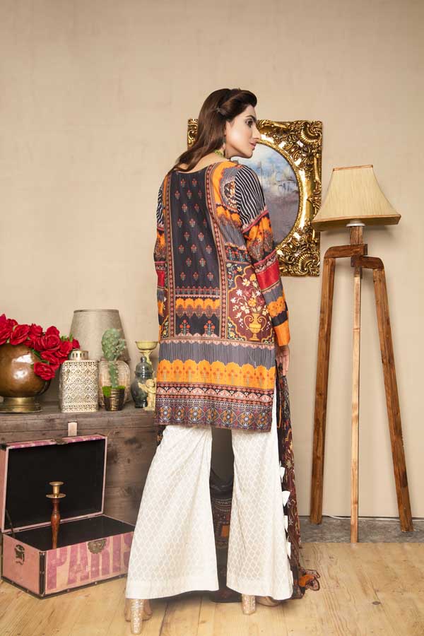 1 Piece – Embroidered Lawn