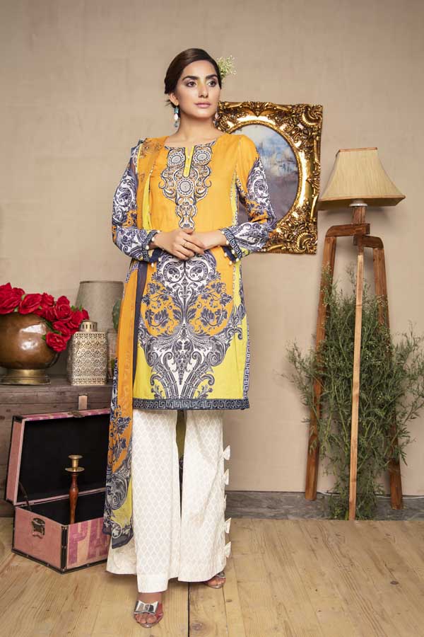 1 Piece – Embroidered Lawn