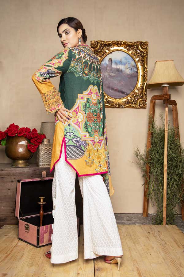 1 Piece – Embroidered Lawn