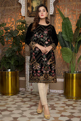 Black 05 -  Embroidered Velvet Un Stitched (2 Piece)