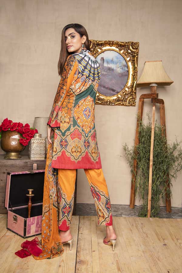 1 Piece – Embroidered Lawn