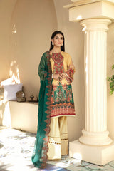 Convint - Digital Printed And Embroidered Suvic Lawn
