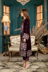 Firm Wall - Stitched Embroidered Velvet 2PC