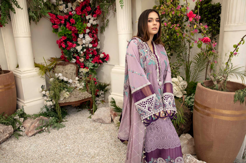 Spring Bliss - Schiffli Embroidered Lawn (3PC)