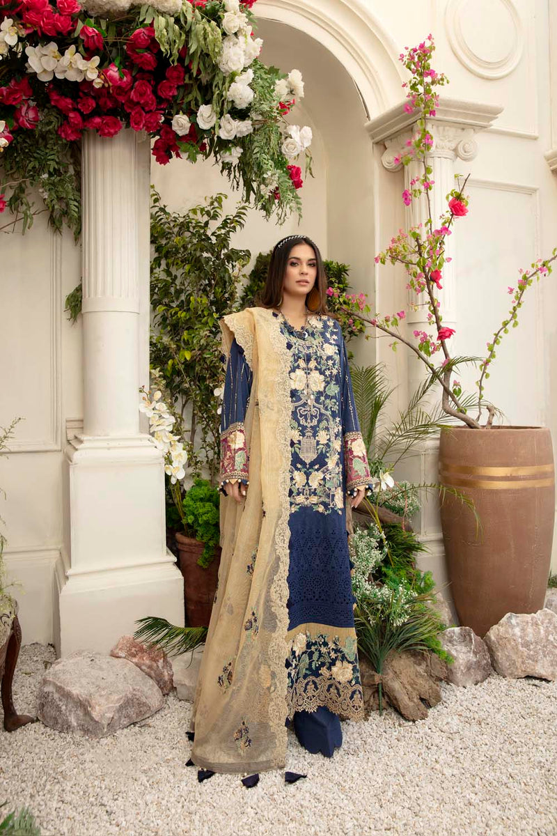 Purpureus - Schiffli Embroidered Lawn (3PC)