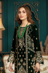 Swerly - Stitched Embroidered Velvet 2PC