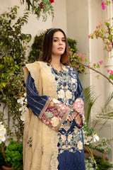 Purpureus - Schiffli Embroidered Lawn (3PC)