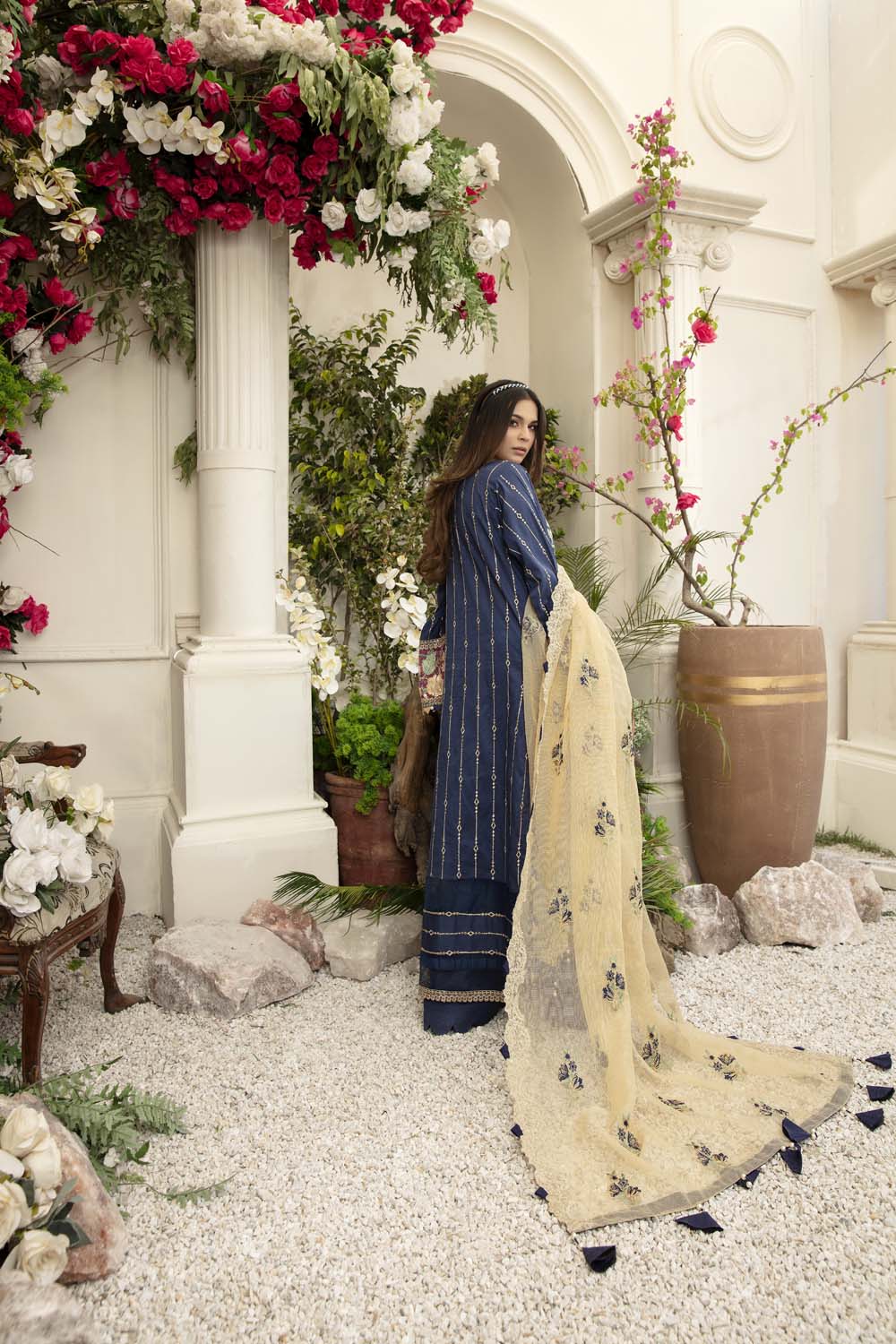 Purpureus - Schiffli Embroidered Lawn (3PC)