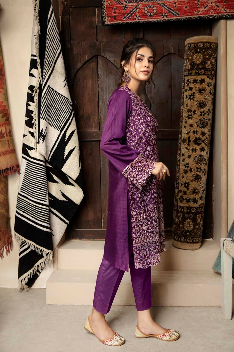 Rouge - Embroidered Chikankari Stitched Kurti