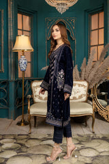 Sarlin - Stitched Embroidered Velvet 2PC