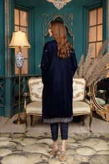 Sarlin - Stitched Embroidered Velvet 2PC