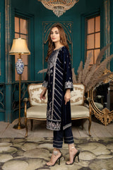 Veronica - Stitched Embroidered Velvet 2PC