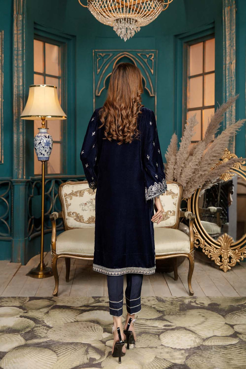 Veronica - Stitched Embroidered Velvet 2PC