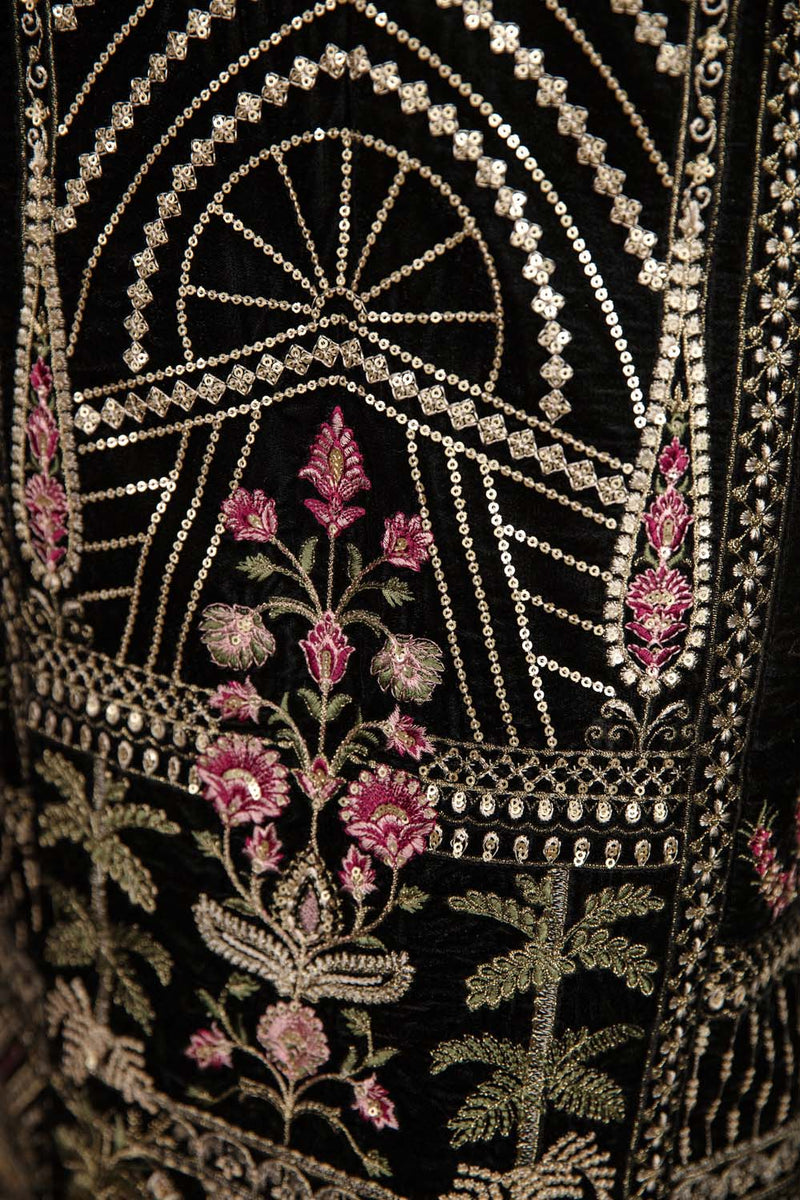 Piled - Stitched Embroidered Velvet 2PC