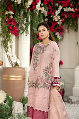 Cameo pink - Schiffli Embroidered Lawn (3PC)