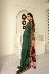 Fiercely - Digital Printed & Embroidered Lawn