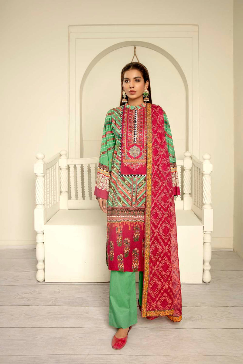 Harliquin - Digital Printed & Embroidered Lawn
