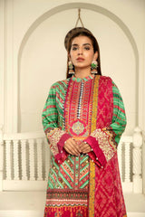 Harliquin - Digital Printed & Embroidered Lawn