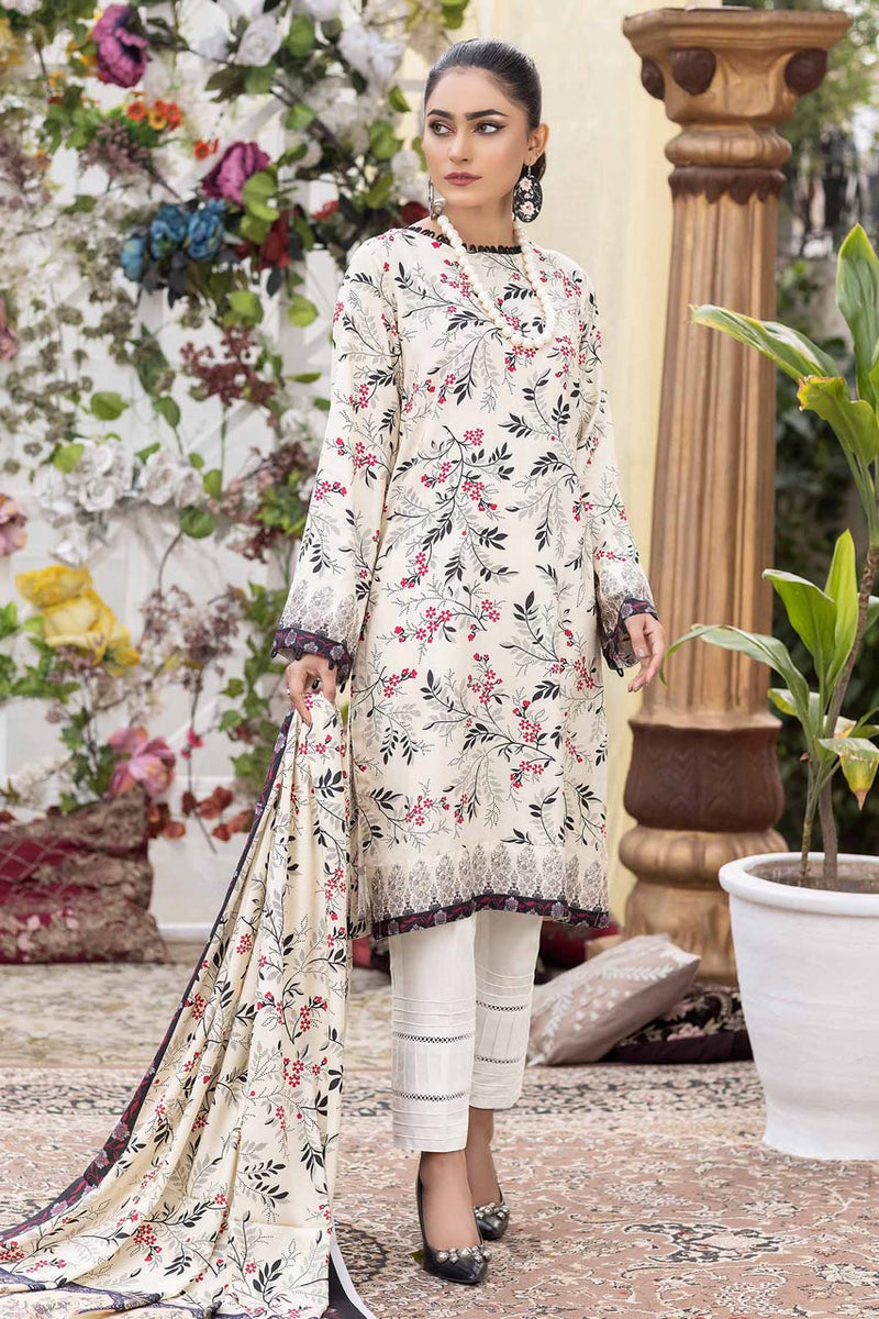 Fosil - Stitched Digital Printed Linen 3PC