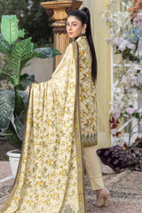 Ivory - Stitched Digital Printed Linen 3PC