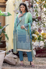 Surf Crest - Stitched Digital Printed Linen 3PC