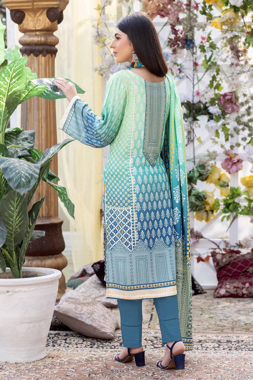 Surf Crest - Stitched Digital Printed Linen 3PC