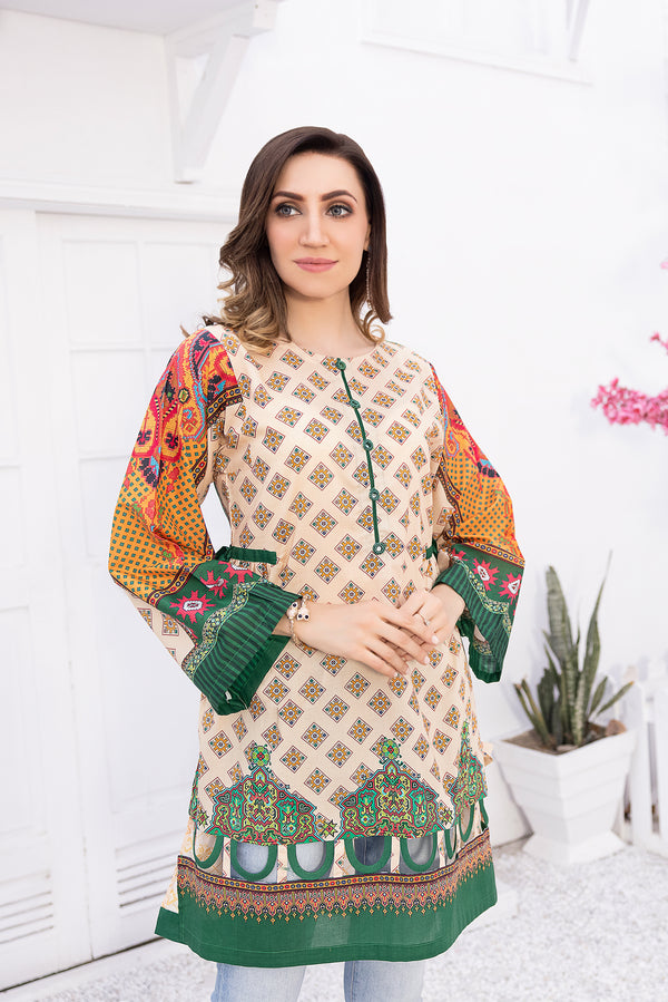 Orimist - Digital Printed Stitched Lawn Kurti