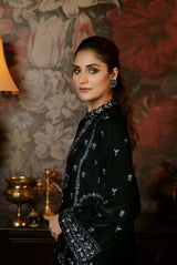 Ague - Embroidered Velvet 2PC Stitched