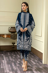 Cold Slib-B - Embroidered Velvet 3PC