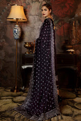 Hazel Rich - Embroidered Velvet 3 Piece unstitch