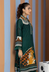 Green Tone - Unstitch Lawn Kurti