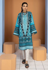 Aqua Blue - Unstitch Lawn Kurti