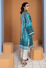 Aqua Blue - Unstitch Lawn Kurti