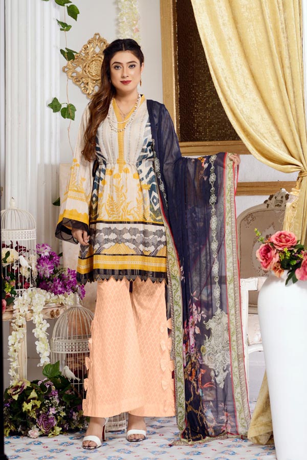 Baptisia - Digital Printed Jacquard Lawn