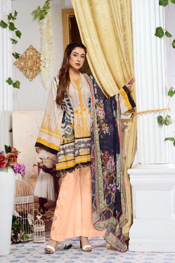 Baptisia - Digital Printed Jacquard Lawn