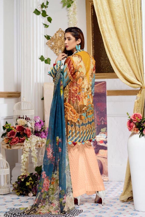 Balloon Flower - Digital Printed Jacquard Lawn